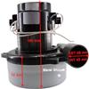 Marel Shop® - Motore 1200W per Aspirapolvere Liquidi con Bocchettone Laterale 50 Lt Altezza 180 mm compatibile con Wirbel Elsea Lavor Karcher Ipc Soteco Ghibli Bm2 Diametro 140 mm