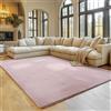 SIMPEX Tappeto Rosa 200x280 cm Tappeto a Pelo Corto Lavabile, Antiscivolo e Morbido, Design Monocromatico Moderno per Soggiorno, Camera da Letto, Cucina e Cameretta