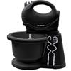 Generico HAUSBERG MIXER ELETTRICO CON CIOTOLA HB-3519AB SBATTITORE 2LITRI 300W (NERO)