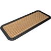 Amicasa Cosmoline - Zerbino BORDER SCALINO 25x60 cm - Colore Marrone - Asciugapasso Antiscivolo per Esterni e Interni - Resistente, Lavabile e Decorativo per Ingresso Casa