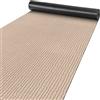 ANRO Tappeto per corridoio, cucina, passatoio da cucina, antiscivolo, in velluto, beige, 65 x 300 cm