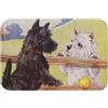 Tcoay Cane Scottish Terrier West Highland Terrier,Zerbino Tappeto Tappetino Tappeto Poliestere Antiscivolo Decorazione Pavimento Assorbente Bagno Pad