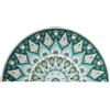 Chrasy Zerbino porta d'ingresso Antiscivolo Porta Mezzaluna PVC 40x80cm Tappeti Ingresso Casa Esterno Lavabile per Ingresso Esterno Verde Scuro