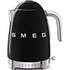 SMEG Bollitore Elettrico KLF04BLEU, 7 Cups, Nero