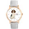 Toff London Beagle Dog Watch Ladies 38mm Case 3atm Resistente all'acqua Movimento al quarzo progettato su misura Lusso Alla moda