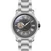 Thomas Earnshaw Mens 42mm Comet Open Heart Skeleton Automatic Machine Grey Watch with Solid Stainless Steel Bracelet ES-8243-44