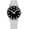 Mondaine Classic orologio Uomo Analogico Al quarzo con cinturino in Acciaio INOX A660.30360.16SBW