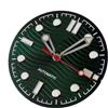 Generico 31mm quadrante ondulato dell'orologio lancette adatte for NH35A ETA 2824 PT5000 ST21308215 821A DG2813 3804 movimento data luminoso(F green,Miyota8215 DG2813)