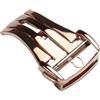 ROUHO Acciaio Inox Orologio Chiusura Deployante Durevole Ricambio Farfalla Pieghevole Orologio Fibbia per Omega-Oro Rosa 20mm