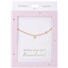 Depesche 13895.8 Collana con lettera E e cuore, placcata oro, regolabile in lunghezza (42 cm + 5 cm), regalo o piccola attenzione
