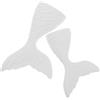 WATIIFUFU Supporto per Anelli Coda di Pesce Organizer Multifunzionale ed Set 2 in Gesso Bianco per Fotografia e Esposizione