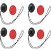 BUGUUYO Set di 4 cinghie di fissaggio universali per casco per action cam, guinzaglio di sicurezza per fotocamera per surf, skateboard e immersioni subacquee, corda di nylon per uso esterno.