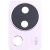Generico Ricambio Compatibile con XIAOMI 13 LITE 5G 2210129SG vetro posteriore vetrino scocca lente obbiettivo + Cornice RING rear fotocamera BACK camera (Rosa)