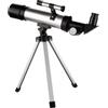 DIYEAH Telescopio Astronomico Rifrattore 360mm con Oculari Interchangeabili Sr4mm/h20mm, Treppiede in Lega di Alluminio, Lente di Ingrandimento 3x, Obiettivo 50mm per Stili multipli