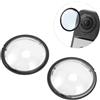 Plyisty 2 pezzi di protezione per lenti 360 X4, custodia protettiva per lenti ad alta trasparenza, antigraffio, con scatola di conservazione, accessori per action cam 360 X4