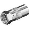 Goobay 63461 Adattatore F: Spina F > Presa coassiale - rame