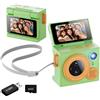 Mekalero Lente in miniatura, con scheda di memoria da 32 GB e lettore di schede, video 1080p per Vlog Travel Sports Expert Action Camera