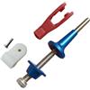 HDWSNXW Asta di spinta con braccio servo conico telescopico M3x50mm - Collegamento preciso 50mm di lunghezza, filettatura M3, biella con testa a morsetto leggera da 6g for modello di elicottero Drone RC