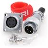 DRRI Weipu Connettore WS16 TQ + Z 4-Pin Maschio Presa Femmina Flangia Quadrata Montaggio Pannello Connettore Industriale Impermeabile