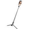 Iuhtrb Instanti Attaccare Selfie Stick Treppiedi 3200 Gauss Cicli chiusi Leggero Rotazione 360 Creatori di contenuti Strumento a sgancio rapido Treppiedi per telefono Supporto
