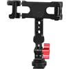 FEICHAO Supporto per telefono cellulare Monitor Live Staffa girevole con supporto a scarpa fredda compatibile con smartphone GoPro10 Action Camera (tipo B nero)