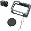 TQUXNGA Gabbia in alluminio modellato preciso per Action 6 Camera Frame Superior Dissipazione del calore slot per scarpe fredde, foro per vite da 1/4 scarpa fredda