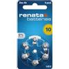 Renata Hearing Aid PR70 - Pila a bottone ZA 10 zinco-aria, 105 mAh, 1,4 V, 6 pezzi