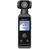 Prixton Vlogging Camera WiFi Snap Pocket, Corpo Girevole 270º, Schermo 1.3, Risoluzione 5K e 50 MP, Stabilizzazione EIS, Custodia Impermeabile 30 metri, Autonomia 90 minuti, Scheda SD fino a 256GB