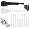 Generic Kit di pulizia del caricatore del telefono, spazzola dettagli per laptop, kit di pulizia del telefono con tappo antipolvere per tablet, casa, officina, dispositivo da viaggio, manutenzione di cura