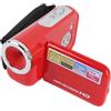 Plyisty Videocamera Digitale Videocamera DV, Schermo LCD 1080p da 16 MP da 2 Pollici, Anti Shake, 16x Digital Zoom, per di Viaggio (rosso)
