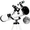 RENYUEH Telescopio per adulti e bambini Principianti di astronomia, Rifrattore astronomico, Telescopio professionale con treppiede e cercatore, Telescopi per osservare la luna e i pianeti