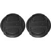TQUXNGA Set di 2 copriobiettivo da 49 mm Twist on Anti Riflessione Leggero ABS per Accessori Fotocamera Obiettivo Accessorio