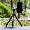Ausla Treppiede Portatile Mini Octopus, Gambe Regolabili, Design Compatto con Supporto per Telefono per Streaming Live e Selfie (rosso)