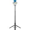 Plyisty Treppiede per Selfie Stick da 63 Pollici, Estensibile da 11 2 a 63 Pollici Treppiede per Telefono in Alluminio con Telecomando, per Smartphone Registrazione Video Streaming Live