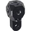 NovelGoal Staffa con foro per vite Magic Cubic Mount Adapter 1/4 3/8 DSLR Camera Cage Flash Microfono Monitor Staffa treppiede (Cube D)