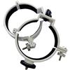 Generico Telescope Tube Rings, Cerchio for tubi con fascette ad anello in metallo, compatibile con accessori for telescopi Celestron 80EQ 80DX 90EQ 90DX