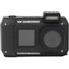 Fockety Fotocamera Subacquea 4K, Fotocamera Digitale Robusta Impermeabile da 2,88 Pollici 1,44 Pollici, Fotocamera Subacquea Selfie Doppio Schermo Antiurto con Messa a Fuoco Automatica