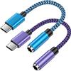 Uenlio Adattatore audio da USB-C a 3,5 mm per Samsung Galaxy A16 5G/A55/A15/A35, S24 S23 S22 Ultra FE +, Pixel 9 Pro, adattatore da tipo C a jack per iPhone 16 15 Pro Max, iPad Pro Air 13, cavo audio HiFi