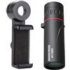 Opatiny Mini telescopio con supporto per telefono, 2000 x 24, monoculare ottico per smartphone, impermeabile e portatile, per bird watching, escursionismo, caccia
