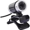 NGBFF Webcam USB 12.0 MP HD Web Cam Computer Laptop PC Telecamera con obiettivo in vetro a clip girevole a 360 gradi