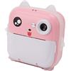 LOCADENCE Fotocamera a Stampa Istantanea 5V 24MP, Fotocamera Digitale Non Angolare 1080P 720P da 2,4 Pollici, Videocamera con Tecnologia di Riconoscimento Facciale, Messa a Fuoco (Roseo)