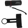 HOMSFOU Telescopio Portatile Per Smartphone Con Adattatore Monoculare Hd Per Birdwatching Concerti e Viaggi Nero