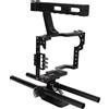 Hosie Gabbia per Fotocamera, Gabbia per Fotocamera in Alluminio Regolabile Ossidazione Anodica Comoda Lavorazione CNC Multiuso per A7C
