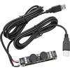 Generic Modulo Telecamera USB per Lavagna Luminosa per Riconoscimento Facciale HD Angolo Binoculare per Riconoscimento Facciale Circuito per Webcam Piccola Webcam per Rilevamento Volti