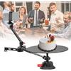 Generic Piattaforma rotante per fotografia, supporto per fotocamera a 360° per Unboxing e fotografia di prodotti, ideale per esposizioni commerciali e riprese di cibo