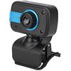 Generic Webcam HD portatile con microfono integrato clip di montaggio USB Plug Play per conferenze online, riunioni, videochiamate, streaming in diretta, notebook, PC, computer desktop, fotocamera 480P 30fps