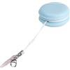 GAGALU Macaron - Salvietta per la pulizia dello schermo del computer, riutilizzabile, può essere utilizzata come ciondolo per cellulare o portachiavi (blu)