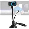 Naroote Webcam USB, fotocamera stabile per casa per computer per desktop
