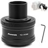 Astromania Adattatore per obiettivo Canon EOS-M T2 e adattatore per telescopio da M42 a 1,25 (T-Mount) per Canon EOS-M Sistema Fotografico Telescopio/Spotting Scope Accessori