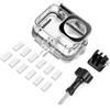Uqezagpa 60m Deeply Impermeabile Custodia Protettiva per Action 6 Fotocamera Subacquea Custodia Antiurto Antipolvere Shell per Sport Subacquei Custodia Impermeabile